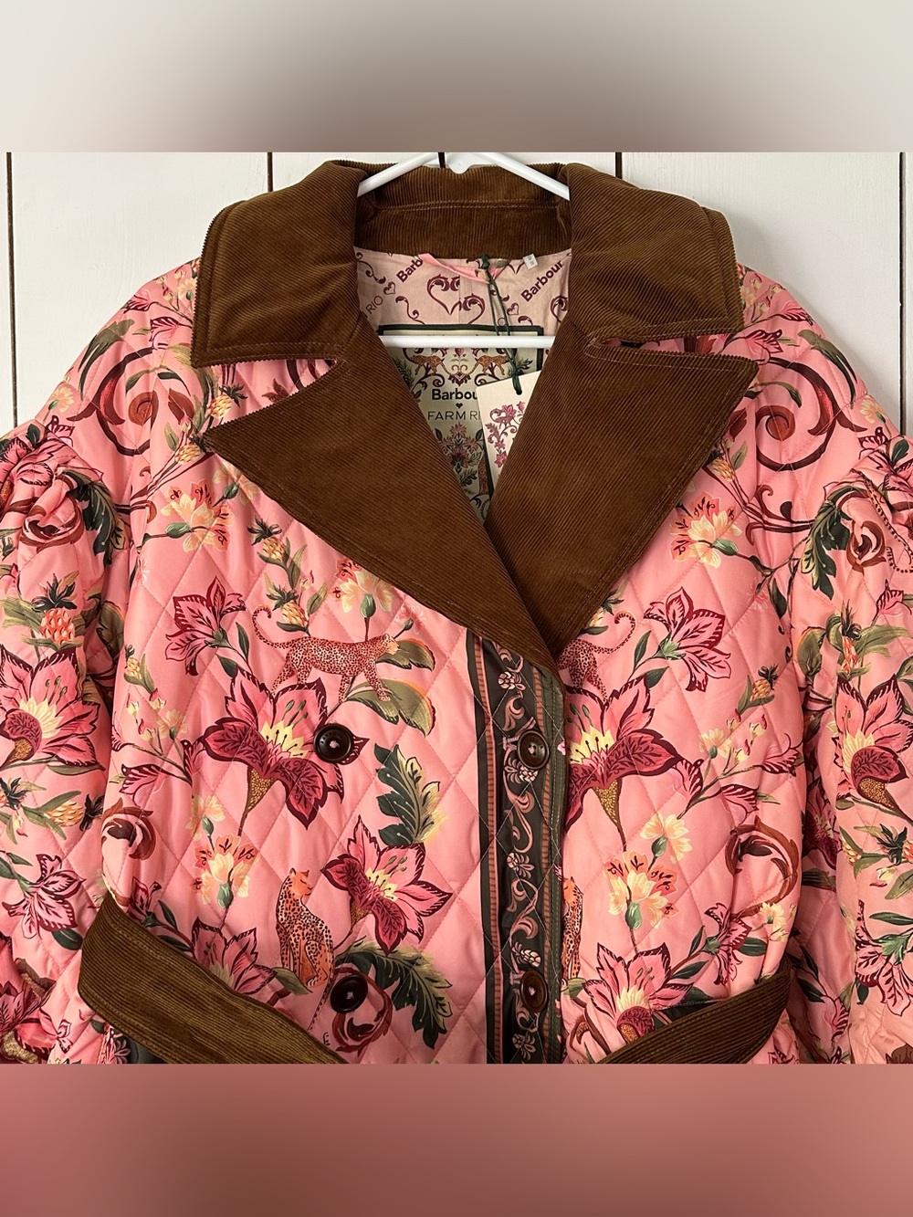 Barbour Farm Rio Cami Quilted Coat Sz M NWT - Picture 9 of 16